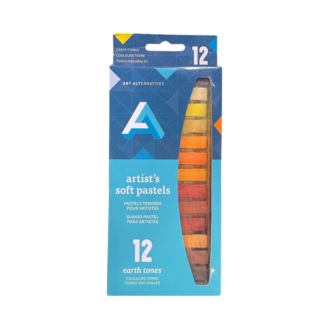 PASTEL DE TIZA SUAVE EARTH TONES 12 PC SET