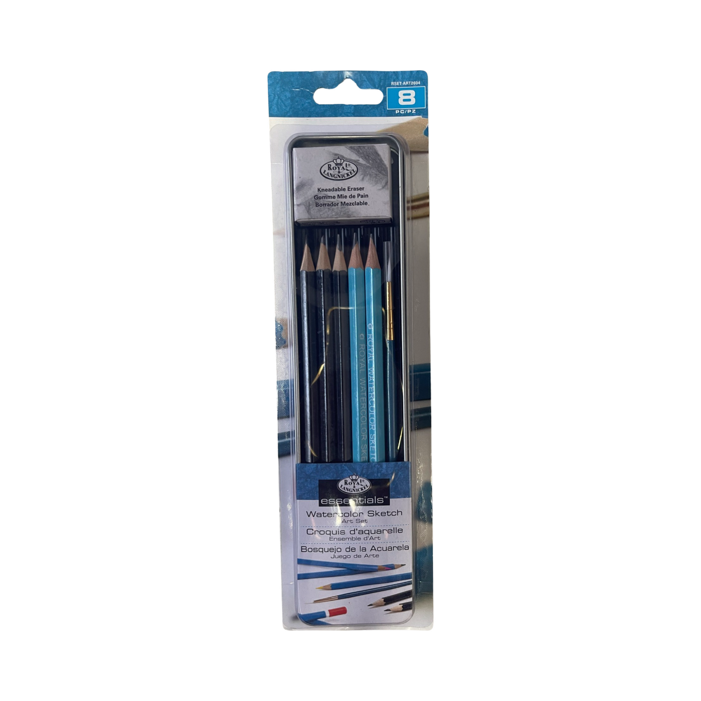 PENCIL WATERCOLOR SKETCH SET 8PC