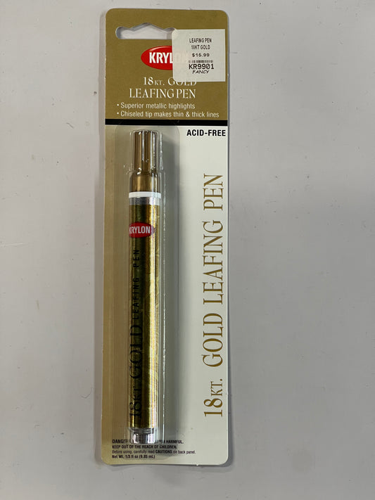 MARKER GOLD LEAFING PEN 18 KT GOLD KRYLON 1 PC