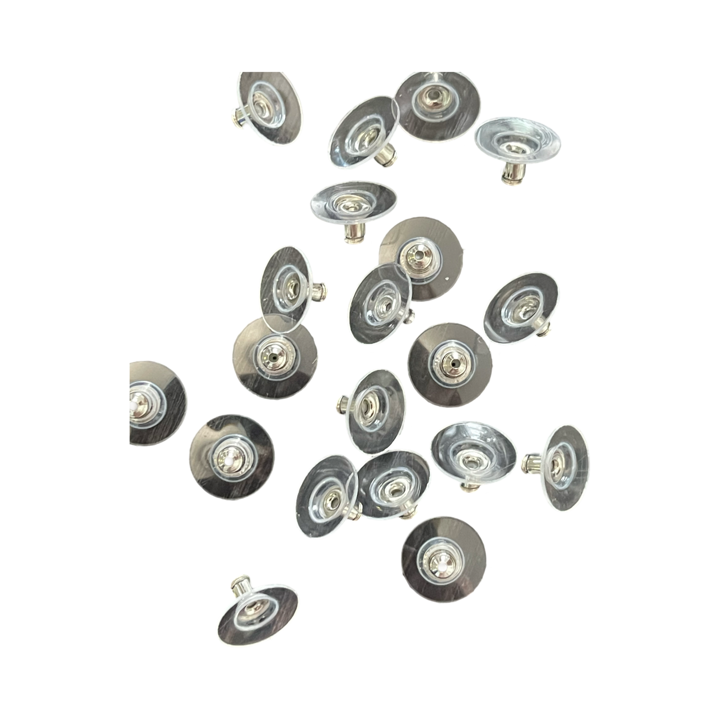 EARRING BACK 11X6MM PLATINUM 20 PC