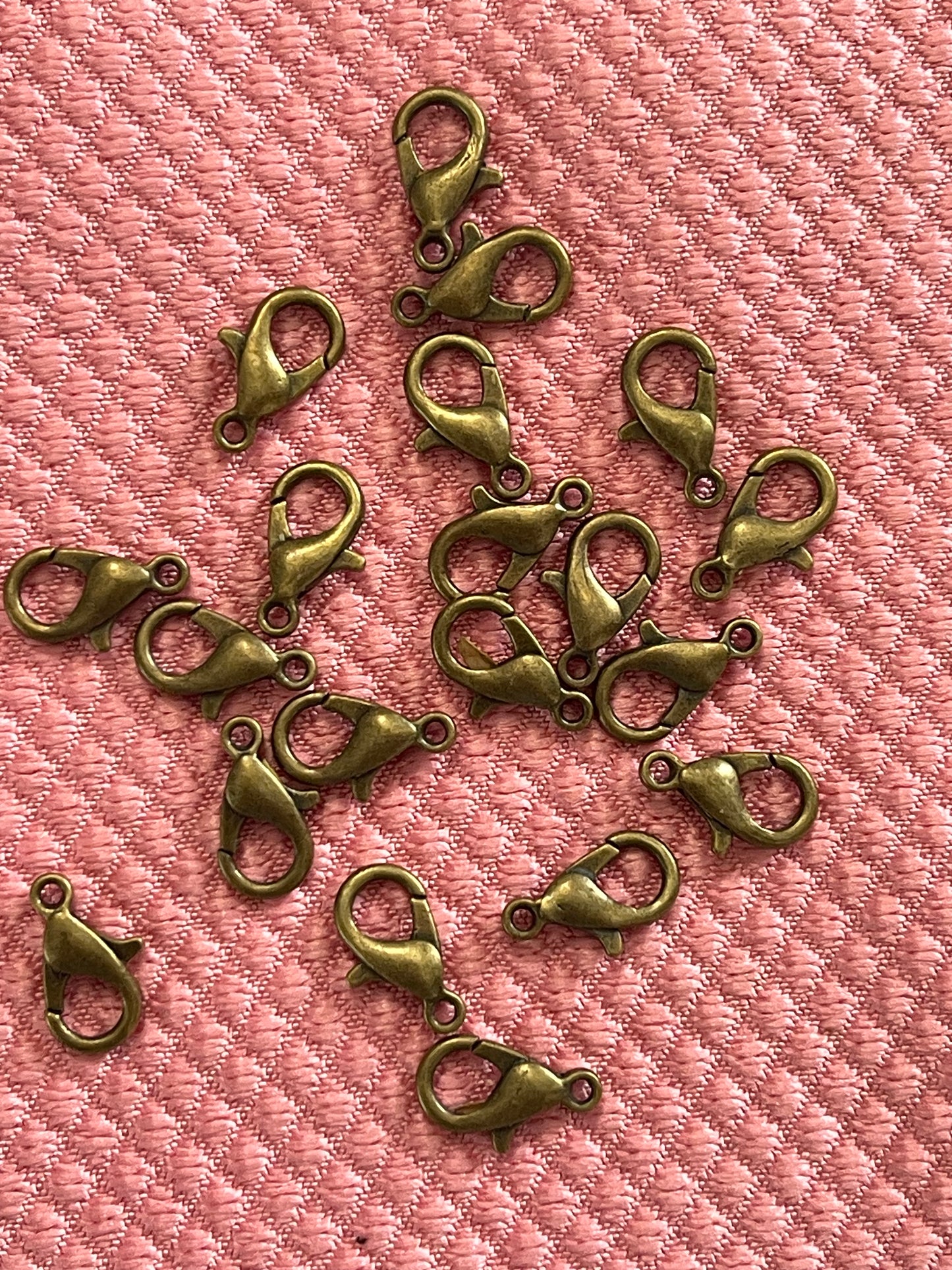 LOBSTER CLASP 12X7MM  ANTIQUE BRONZE 20 PC