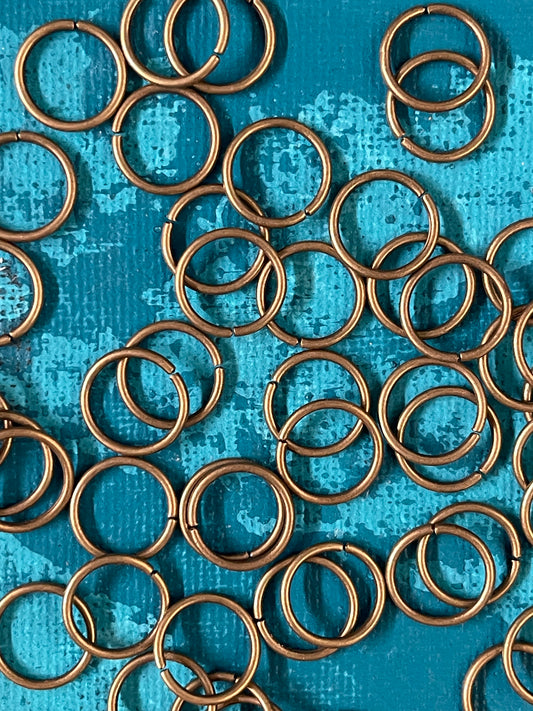 JUMPRING 12MM ANTIQUE BRONZE 50 PC