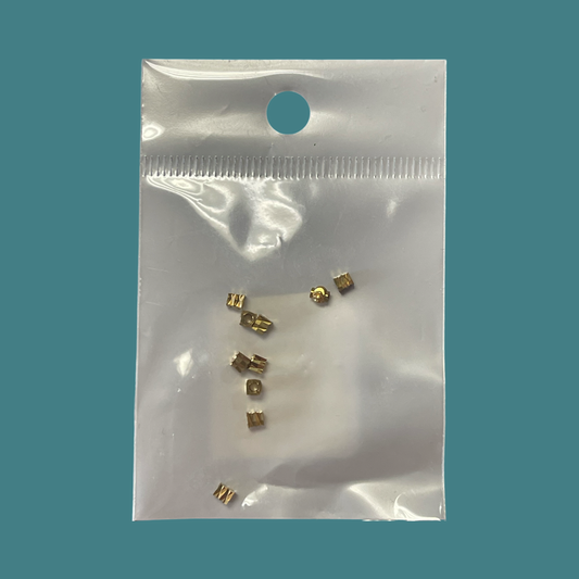 CONNECTOR BEAD CUBE 2.5MM 10 PC