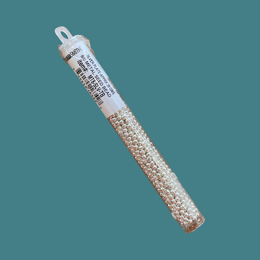 METAL SEED BEAD 8/0 SP APPRX 39GMS