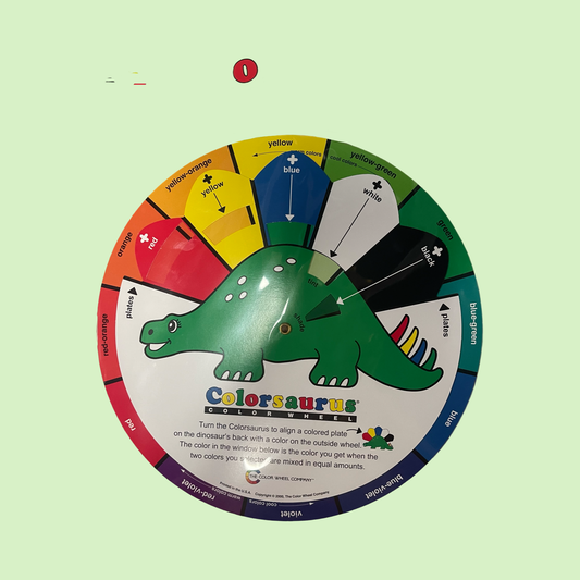 COLOR WHEEL COLORSAURUS FOR KIDS 1 PC