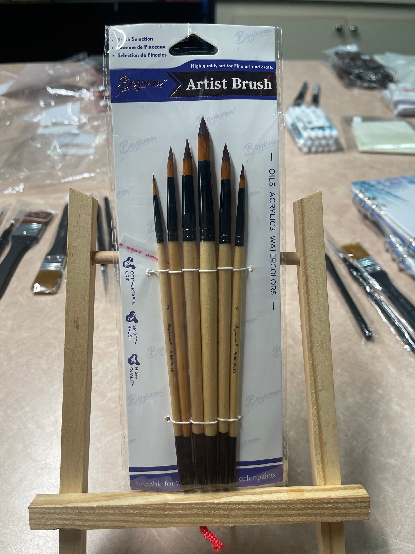 BRUSH SET NYLON ROUNDS 6 PC