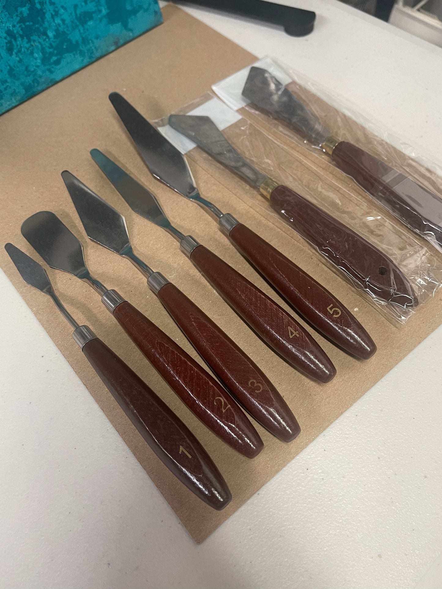 PALETTE KNIFE SET STAINLESS STEEL 7 PCS