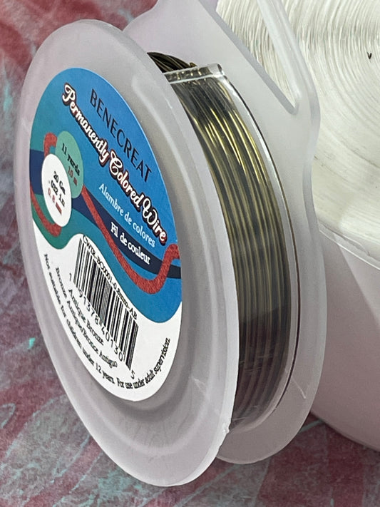 Craft wire 20 gauge antique bronze 11 yds