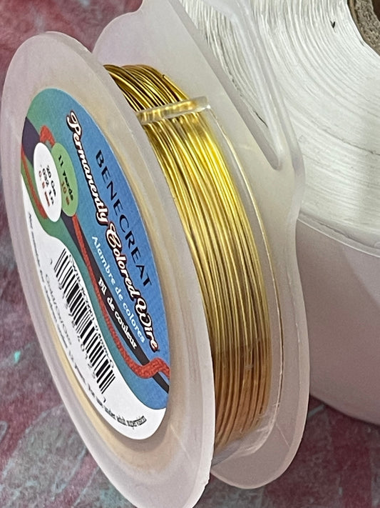 CRAFT WIRE 20 GAUGE NON TARNISH GOLD 22 YDS 1 ROLL