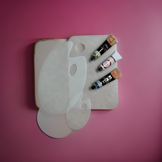 PALETA DE PINTAR OVAL ACRILICA 12X7.5 INCHES