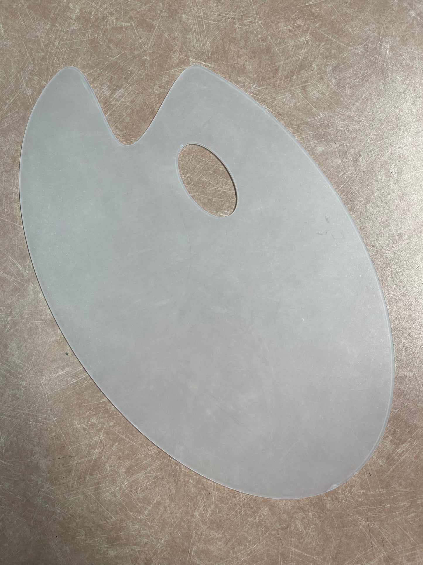 PALETA DE PINTAR OVAL ACRILICA 12X7.5 INCHES