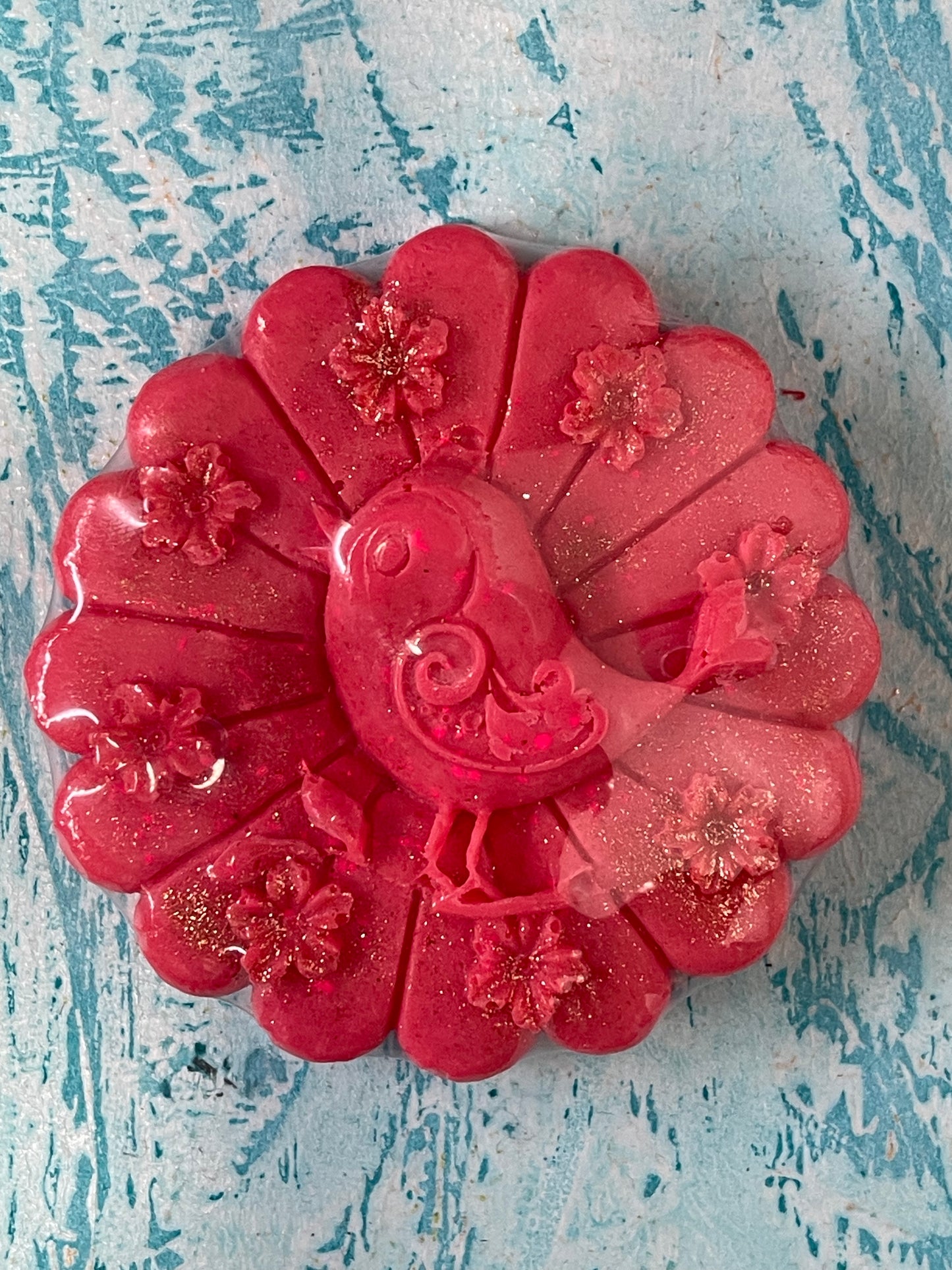 MOLD FLOWER AND BIRD FOR SOAP OR CANDLES 1 PC