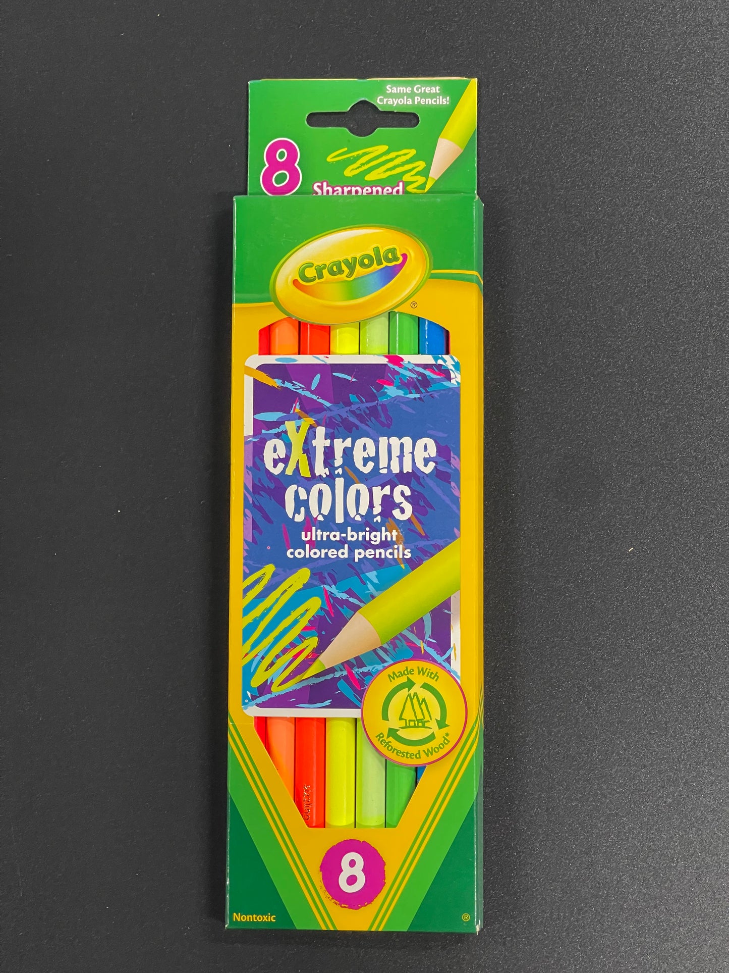 PENCILS SET EXTREME COLORS 8 PC CRAYOLA