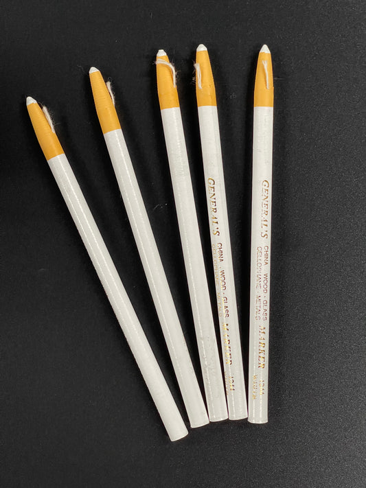 PENCIL CHINA MARKER (LAPIZ DE CERA) WHITE PEEL 1 PC