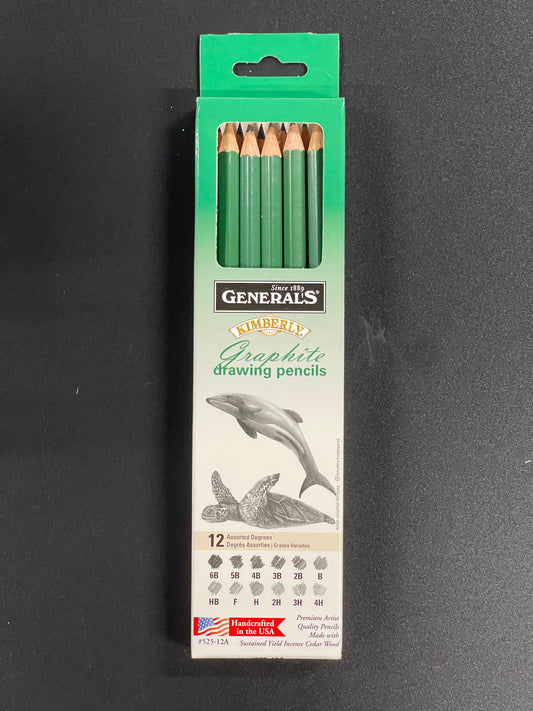 KIMBERLY PENCIL SET GRAPHITE DRAWING 12 PC