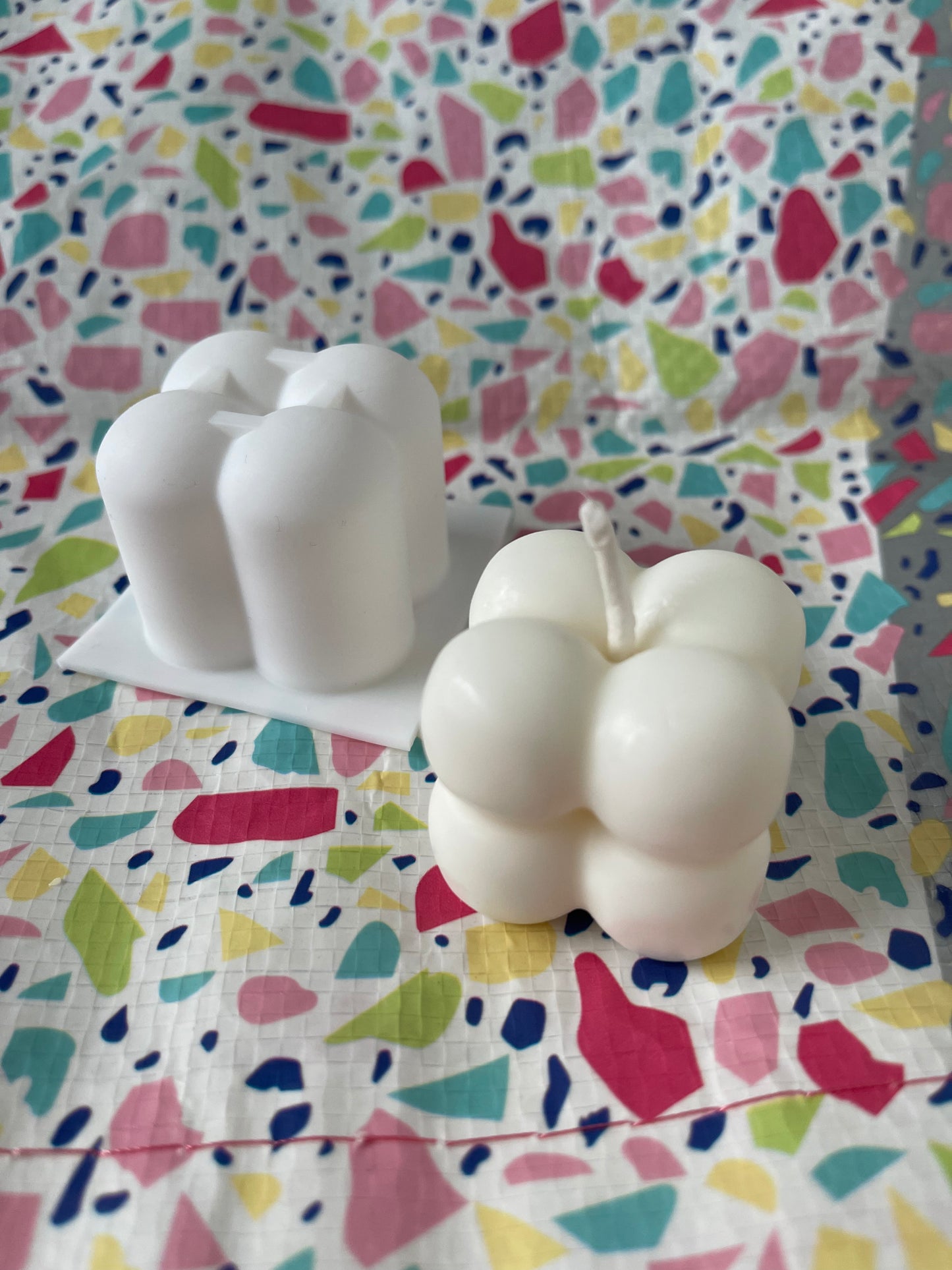 Molde silicone bubble para vela o jabón mini 1 pc
