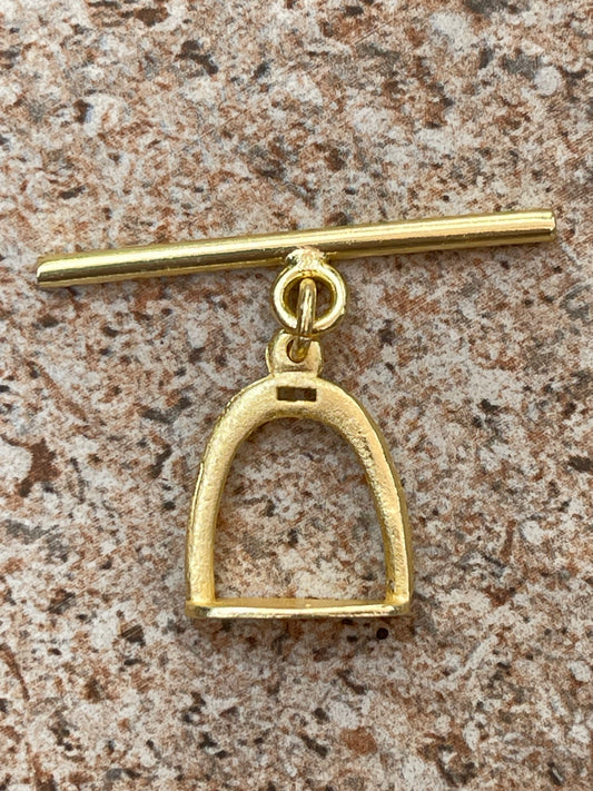 TOGGLE CLASP OVAL GOLD MATTE 1 PC