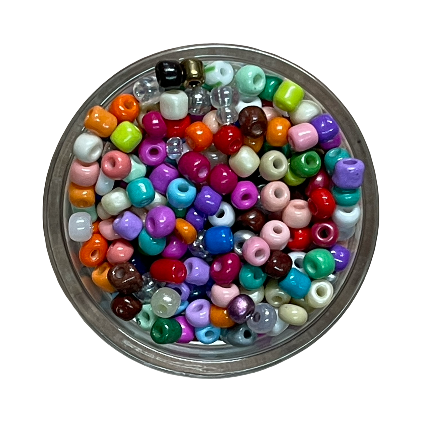 SEED BEAD 6/0 45 GRAMOS 5 COLORES