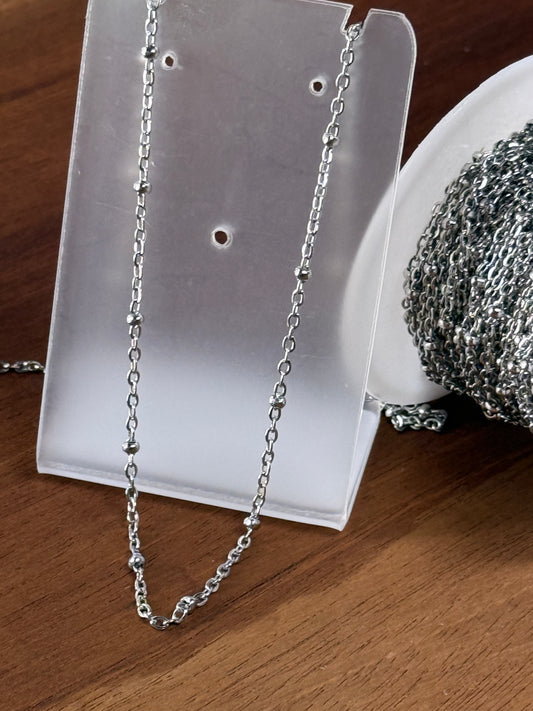 CHAIN STAINLESS STEEL 2.5X2MM PER YARD