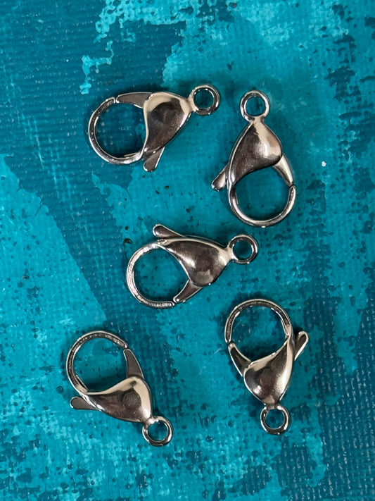 LOBSTER 19X11 MM STAINLESS STEEL 5 PC
