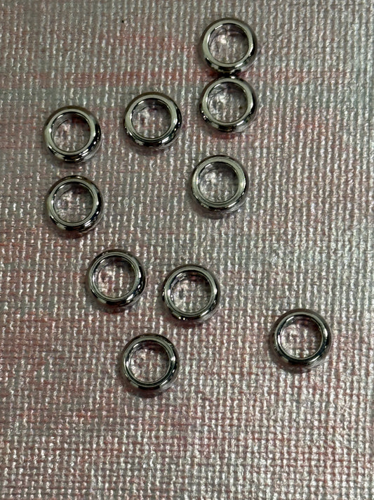 RING SPACER STAINLESS STEEL 8X2.5MM 10 PC