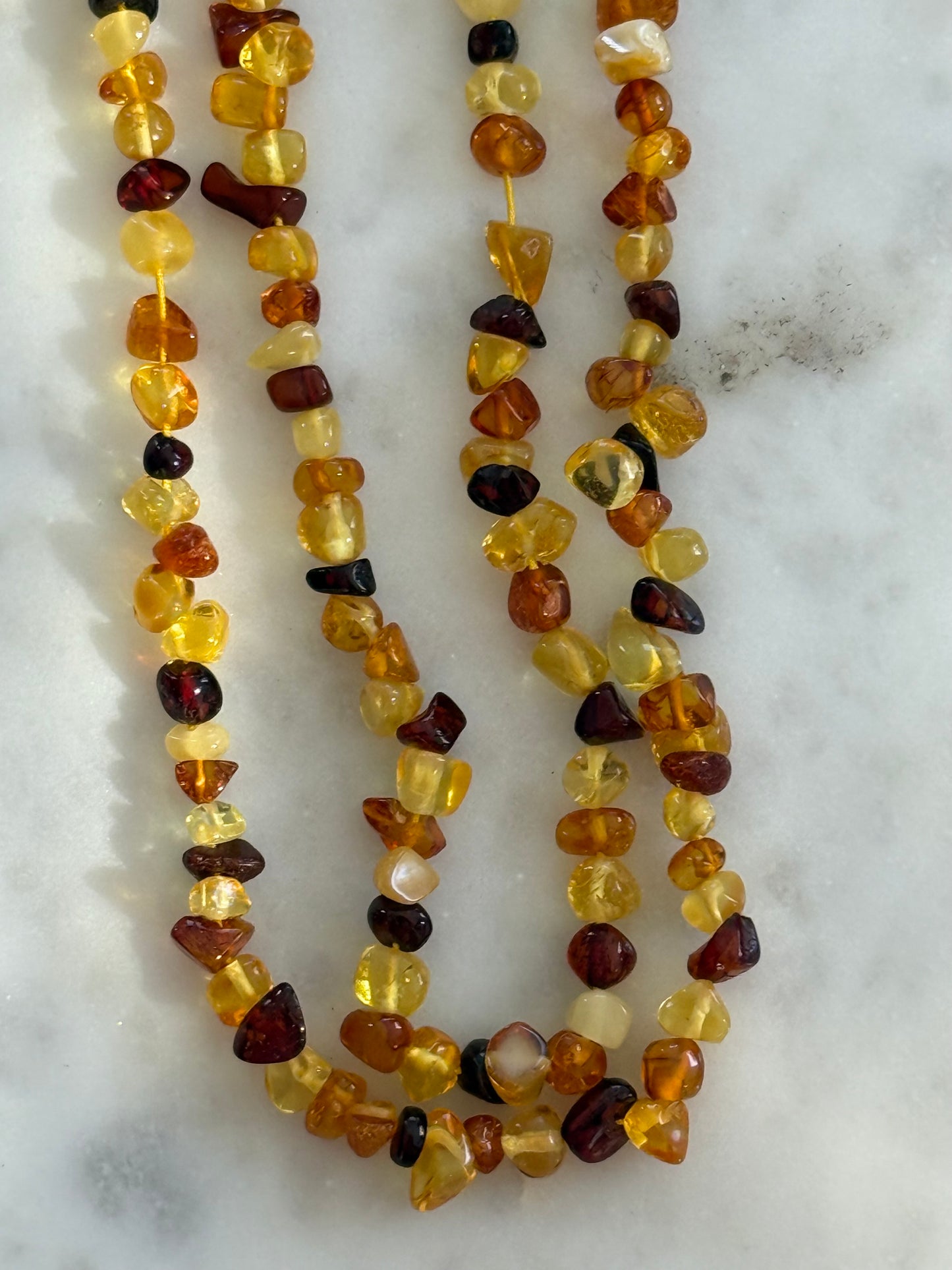 AMBER NUGGET 4-11MM NATURAL TUMBLED STONES