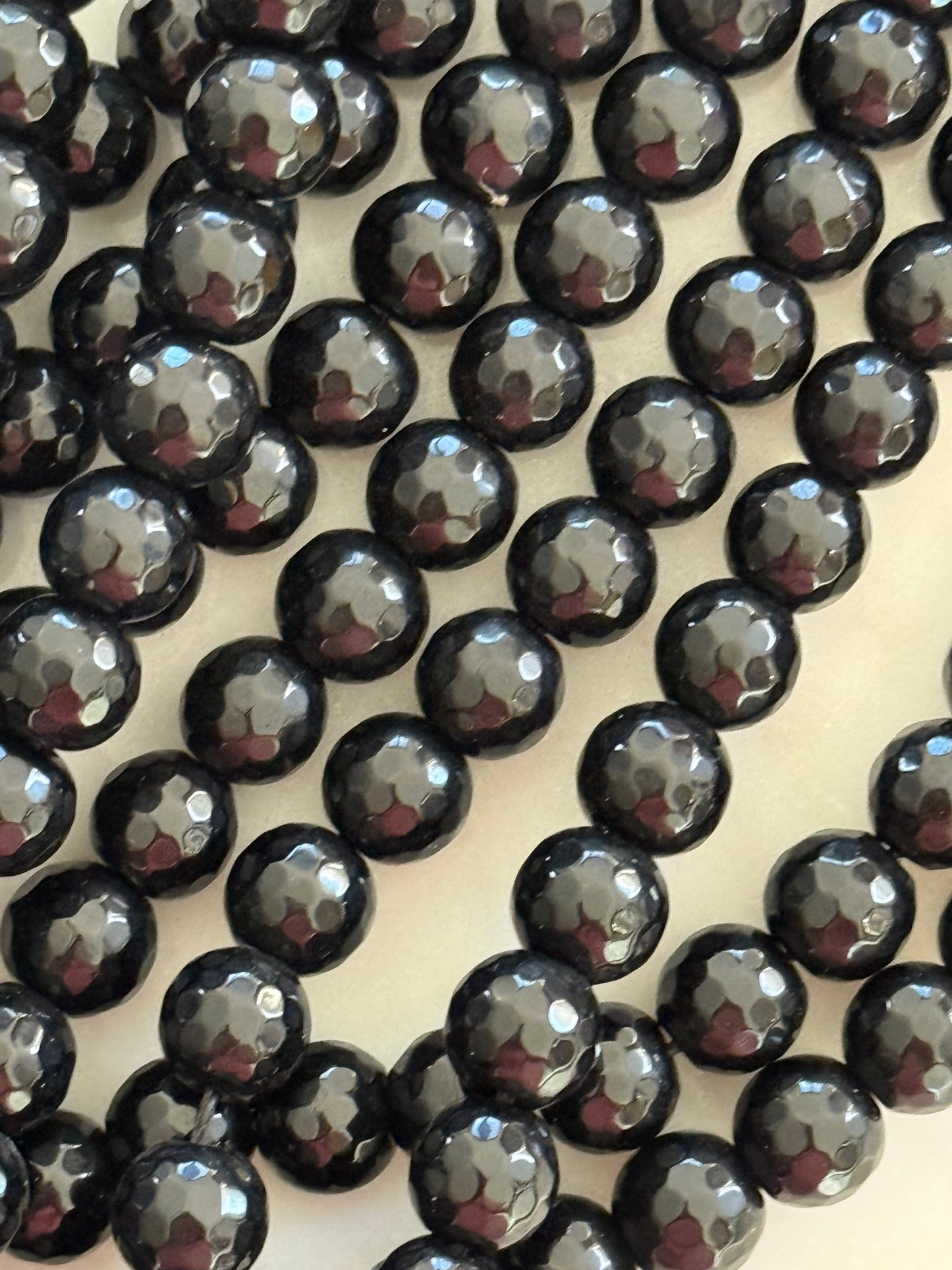 JADE GLASS 12MM ROUND ABOUT 42 PCS PER 1 STRAND