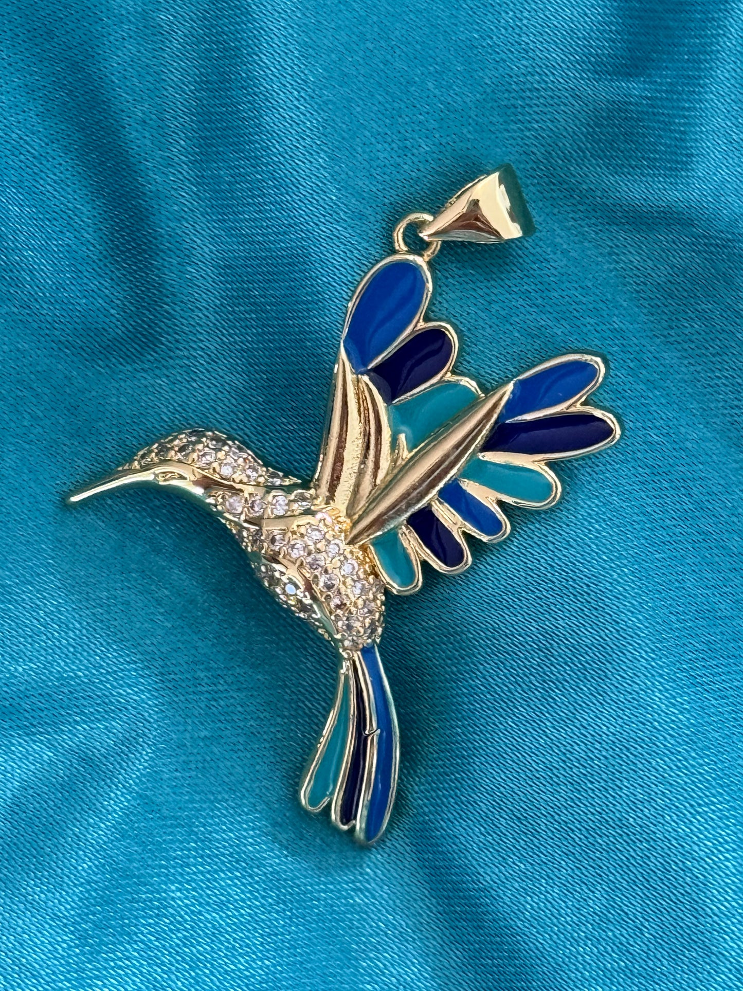 HUMMINGBIRD PENDANT GOLD PLATED 18KT