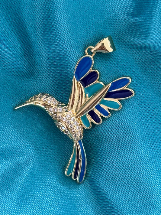 HUMMINGBIRD PENDANT GOLD PLATED 18KT
