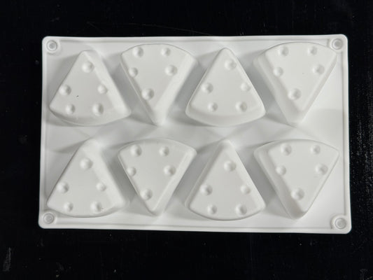 SILICONE MOLD CHEESE TRIANGLES 9 HOLES 1 PC