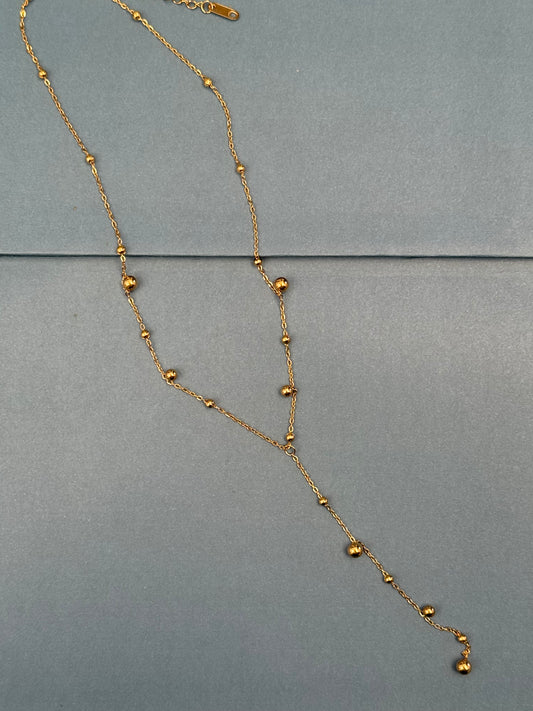 NECKLACE Y-CHAIN WITH ROUND CONNECTORS