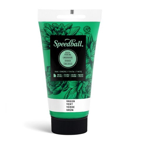 WATER SOLUBLEBLOCK PRINTING INK 2.5 OZ GREEN