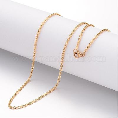CHAIN NECKLACE STAINLESS STEEL GOLD PALTED 23.6 INCHES