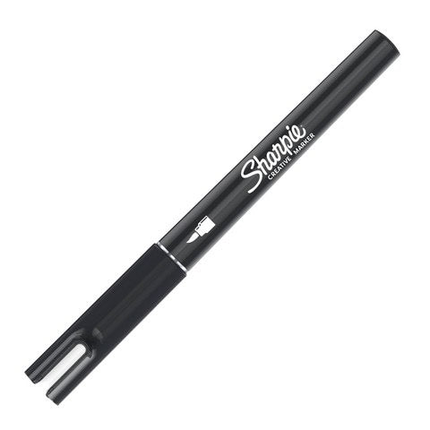 SHARPIE CREATIVE MARKER BRUSH TIP WHITE 1 PC
