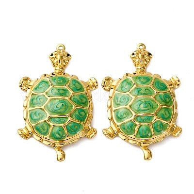 PENDANT SEA TURTLE 57X35MM ENAMEL 3 COLORS 1 PC