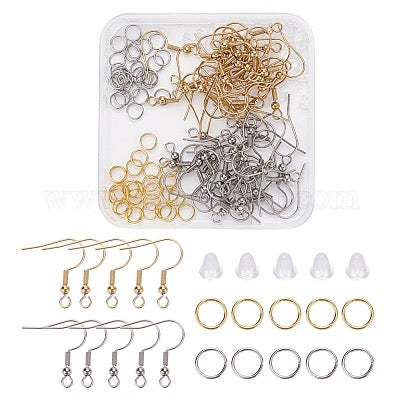 EARRING MAKING KIT STAINLESS STEEL OR GOLD PLATED