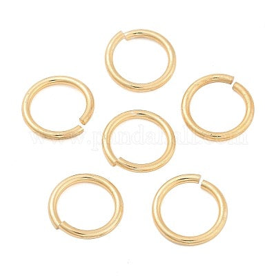 JUMPRING 15X2MM ALUMINUM LIGHT GOLD 50 PC