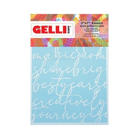STENCIL 5X7 SCRIPT 1 PC