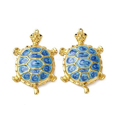 PENDANT SEA TURTLE 57X35MM ENAMEL 3 COLORS 1 PC