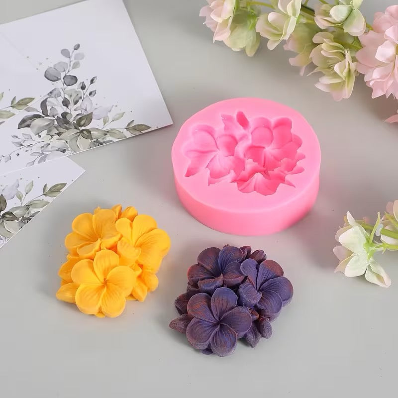SLICONE MOLD 3 FLOWERS 1 MOLD
