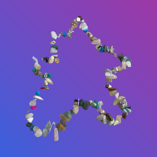 MIXED STONE CHIPS 8-18MM 31.5 INCHES 1 STRAND