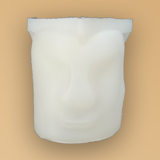 CANDLE MOLD PILLAR FACE 1 PC