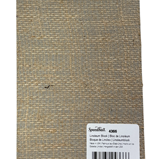 LINO BLOCK 5X7 INCHES UNMOUNTED