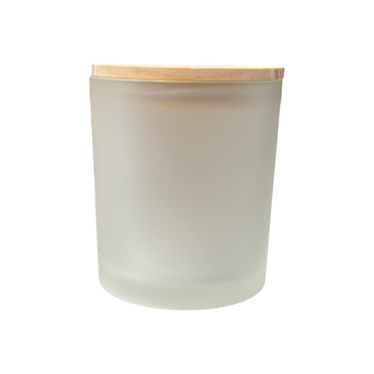CANDLE CUP 16 OZ WOOD CAP 1 PC