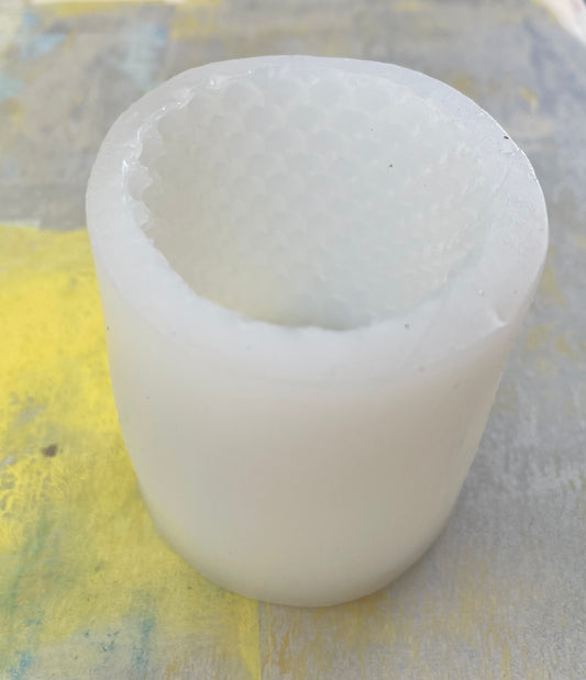 CANDLE PILLAR MOLD COLUMN BALL SURFACE 1 PC 7.6X8.3 CM