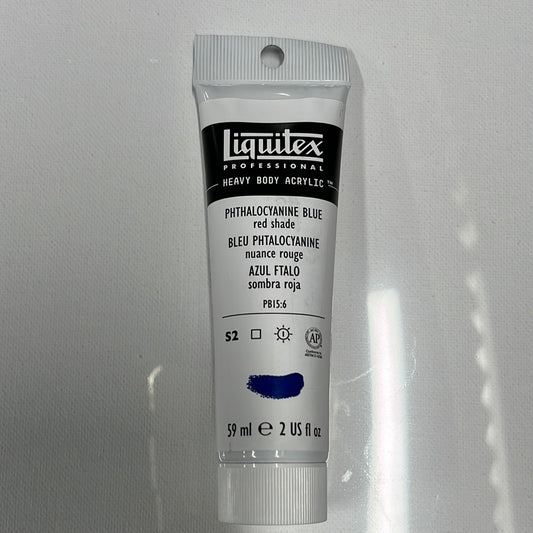 LIQUITEX HEAVY BODY ACRYLIC PHTHALO BLUE RED SHADE 2 OZ