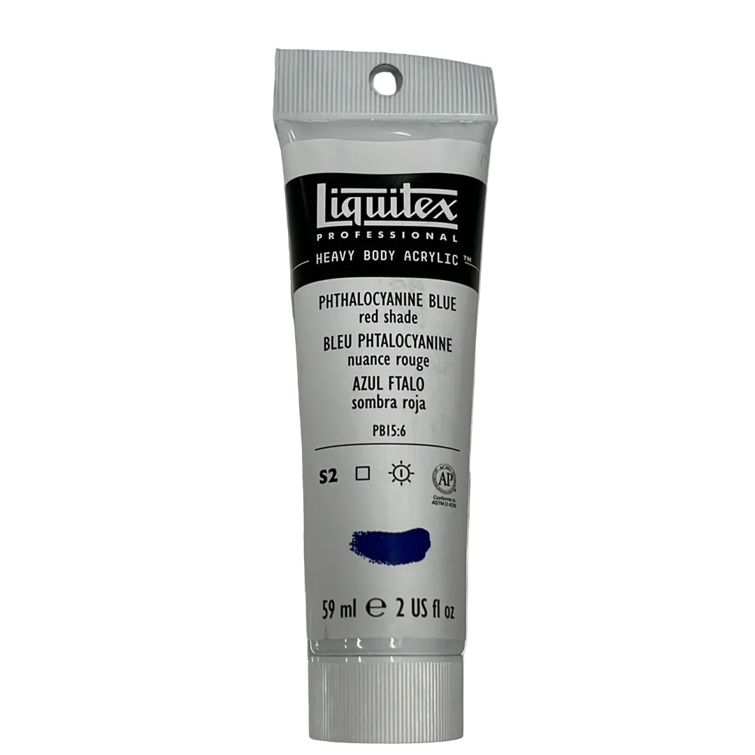 LIQUITEX HEAVY BODY ACRYLIC PHTHALO BLUE RED SHADE 2 OZ