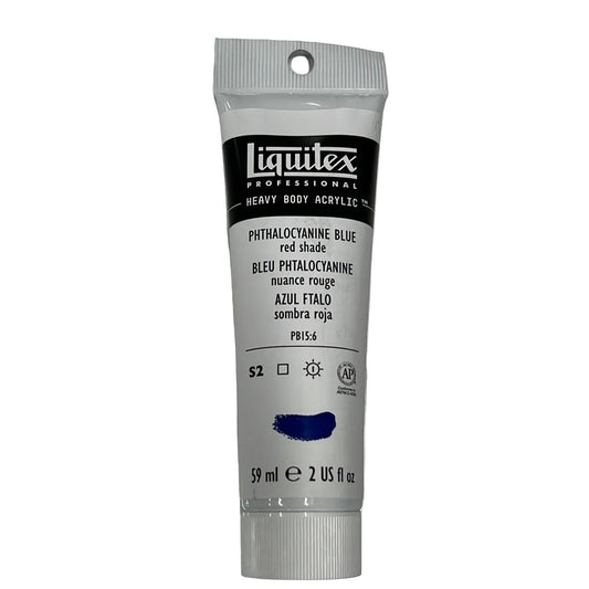 LIQUITEX HEAVY BODY ACRYLIC PHTHALO BLUE RED SHADE 2 OZ