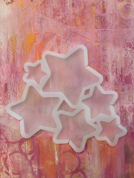 MOLDE SILICONE 6 ESTRELLAS 14X12 CM 1 PC