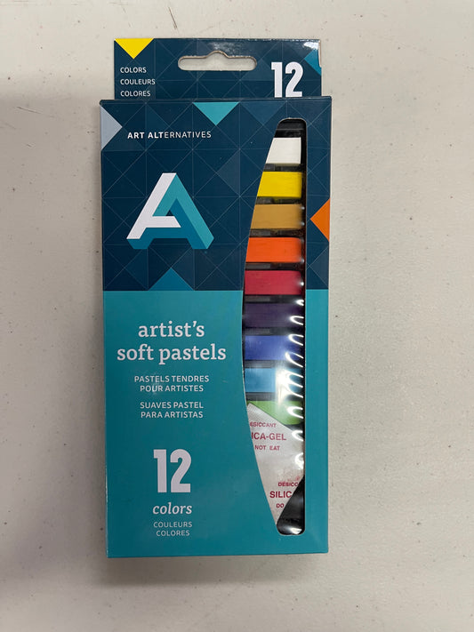 PASTEL DE TIZA SUAVE 12 COLORS SET ART ALTERNATIVES